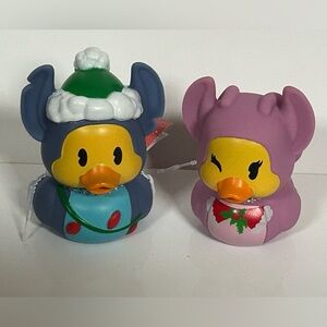 NEW! Disney’s Stitch and Angel Festive Holiday Rubber Duck Set (NWT)